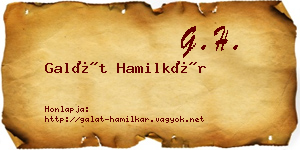 Galát Hamilkár névjegykártya